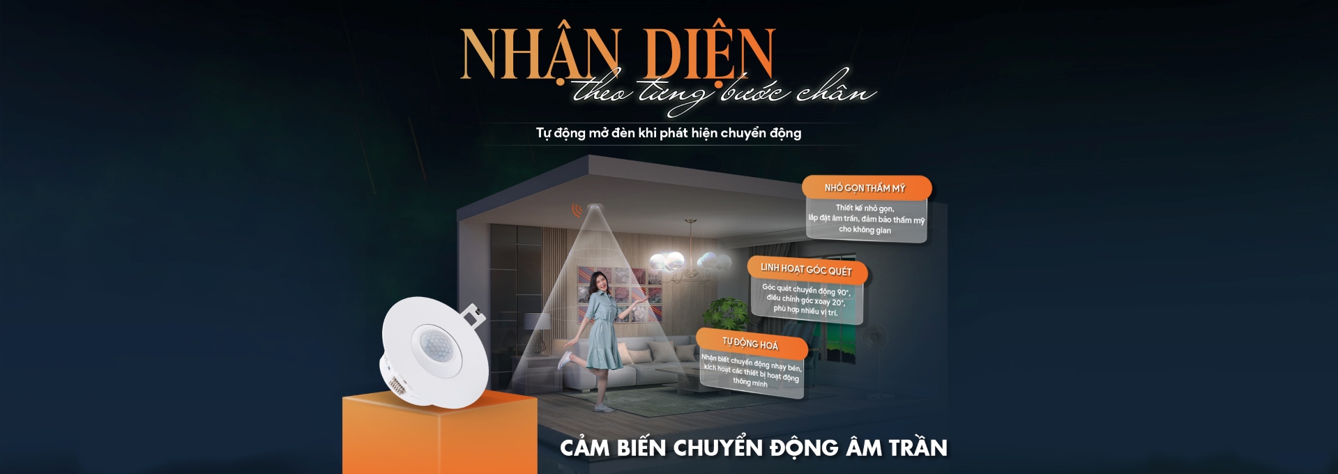 Cảm Biến Chuyển Động Âm Trần